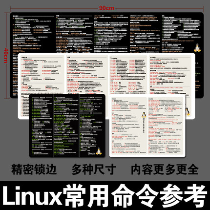 程序员鼠标垫Linux常用命令mysql桌垫git从入门到精通