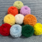 满5送1 2两仿水貂绒皮草线毛线团兔毛裘皮绒织围巾手工diy编织