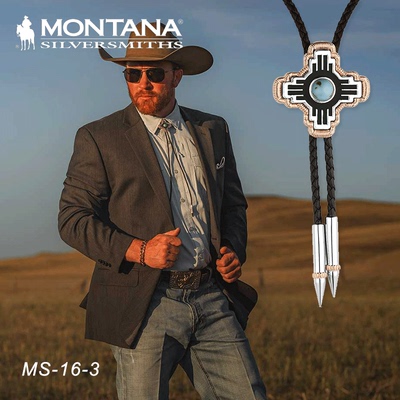 美国进口西部风牛仔领结 BOLO TIES 西部领带领结装饰扣 西部巨人