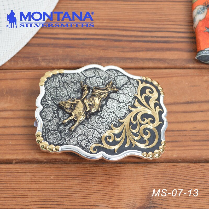 美国进口MONTANA西部腰带巴扣牛仔专用 牛仔腰带装饰 骑马野骑
