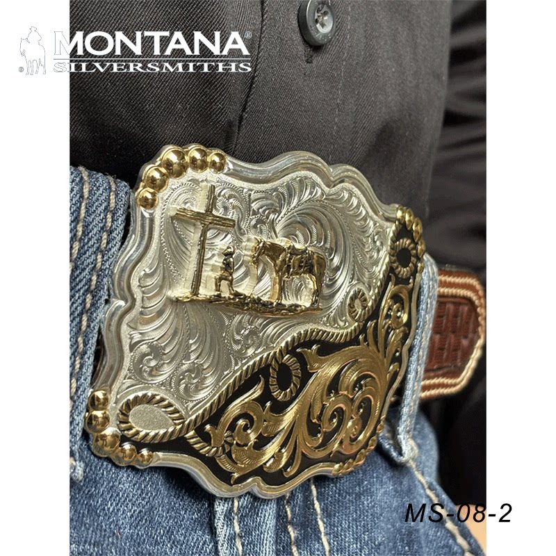美国进口MONTANA西部腰带巴扣牛仔专用 牛仔腰带装饰 骑马野骑
