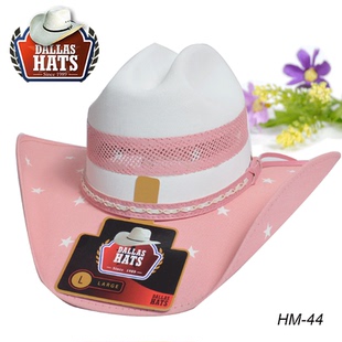 美国进口Dallas西部牛仔帽儿童款西式马术帽子帆布毡骑马巨人马具
