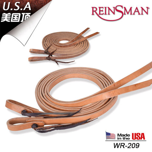 美国进口CircleY西式缰绳 牛皮长缰绳 西部马鞍配件