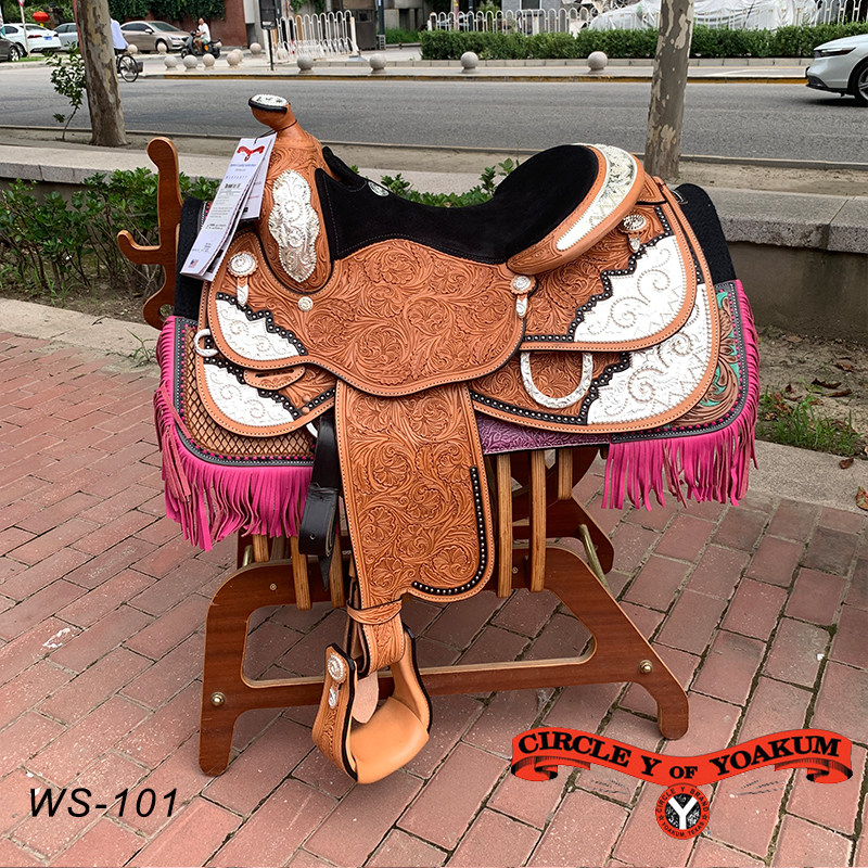 美国circle豪华水晶展示银饰马具
