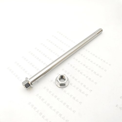 钛合金中轴前轮轴M10定制