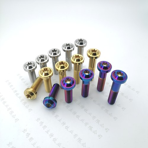 钛合金飞碟头内梅花螺丝M10*1.25