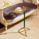 茱莉安家居欧式 轻奢全铜艺术边几角几客厅沙发休闲金色小茶几 意式