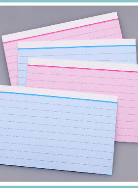 15X10厘米 双色 index cards分类文摘卡索引卡2类双面同色 100张