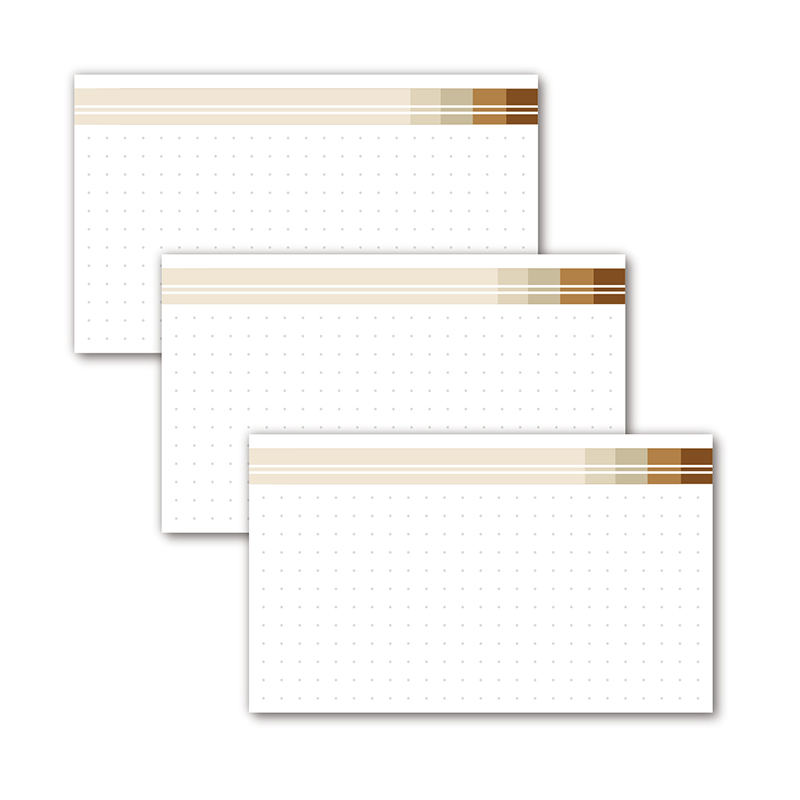 50张 3X5英寸 万用点状文摘卡 单词卡数学公式演算卡片双面印刷