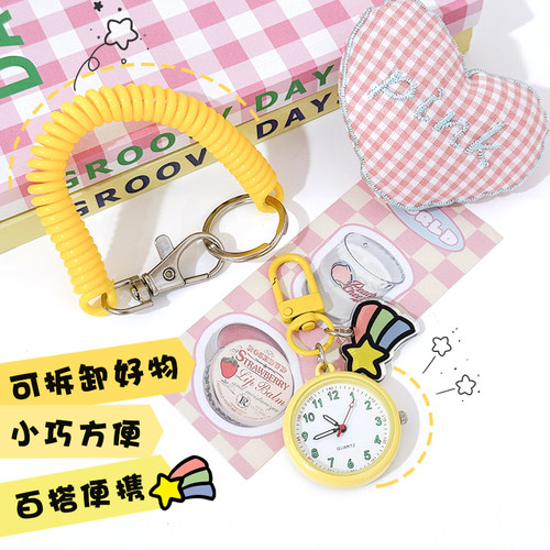 考试专用弹力绳书包挂表