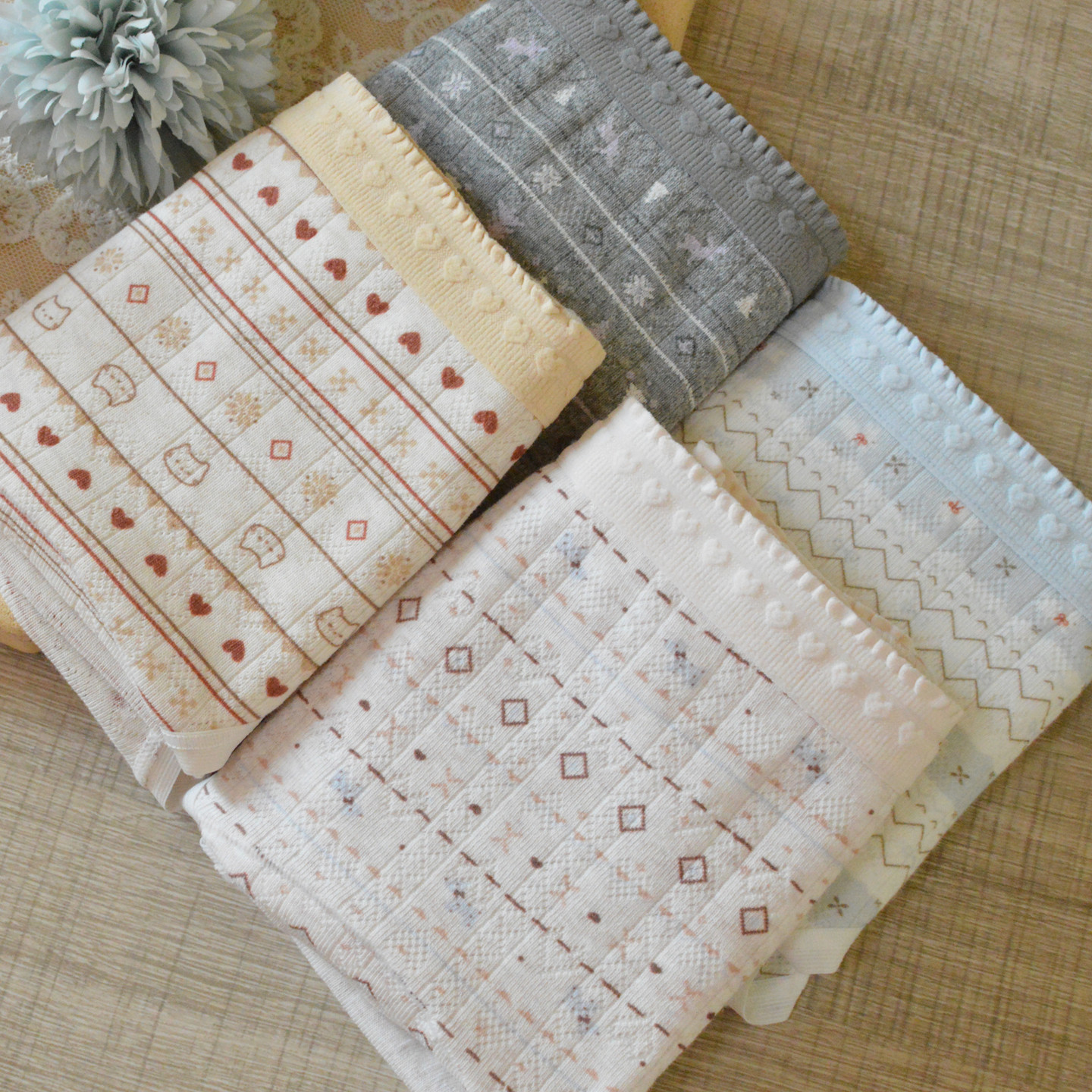 私物~复古可爱费尔岛印花婴儿棉女内裤舒适加长裆中腰三角裤1217A,女士内衣/男士内衣/家居服,女三角裤,淘宝优惠券,粉丝福利购,淘宝优惠卷