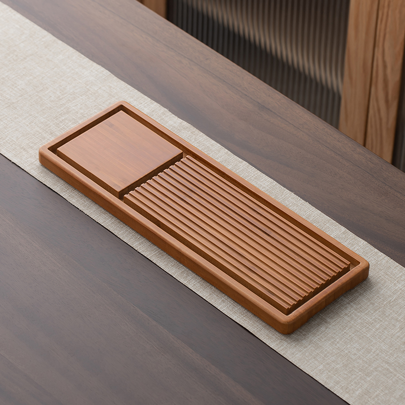 简约竹制茶盘干泡台小型功夫茶具