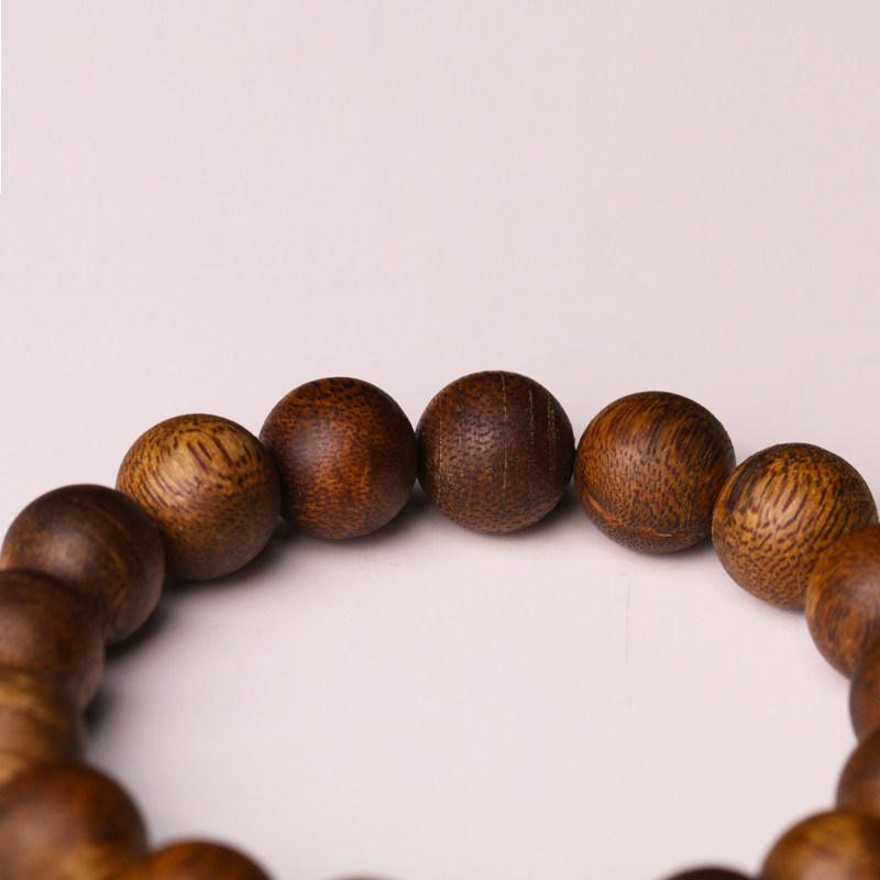 1.2 QINAN 침향 사양 손 끈 단일 원형 구슬 남성과 여성을위한 풍부한 향기가있는 하이난 천연 체스 난 손 구슬