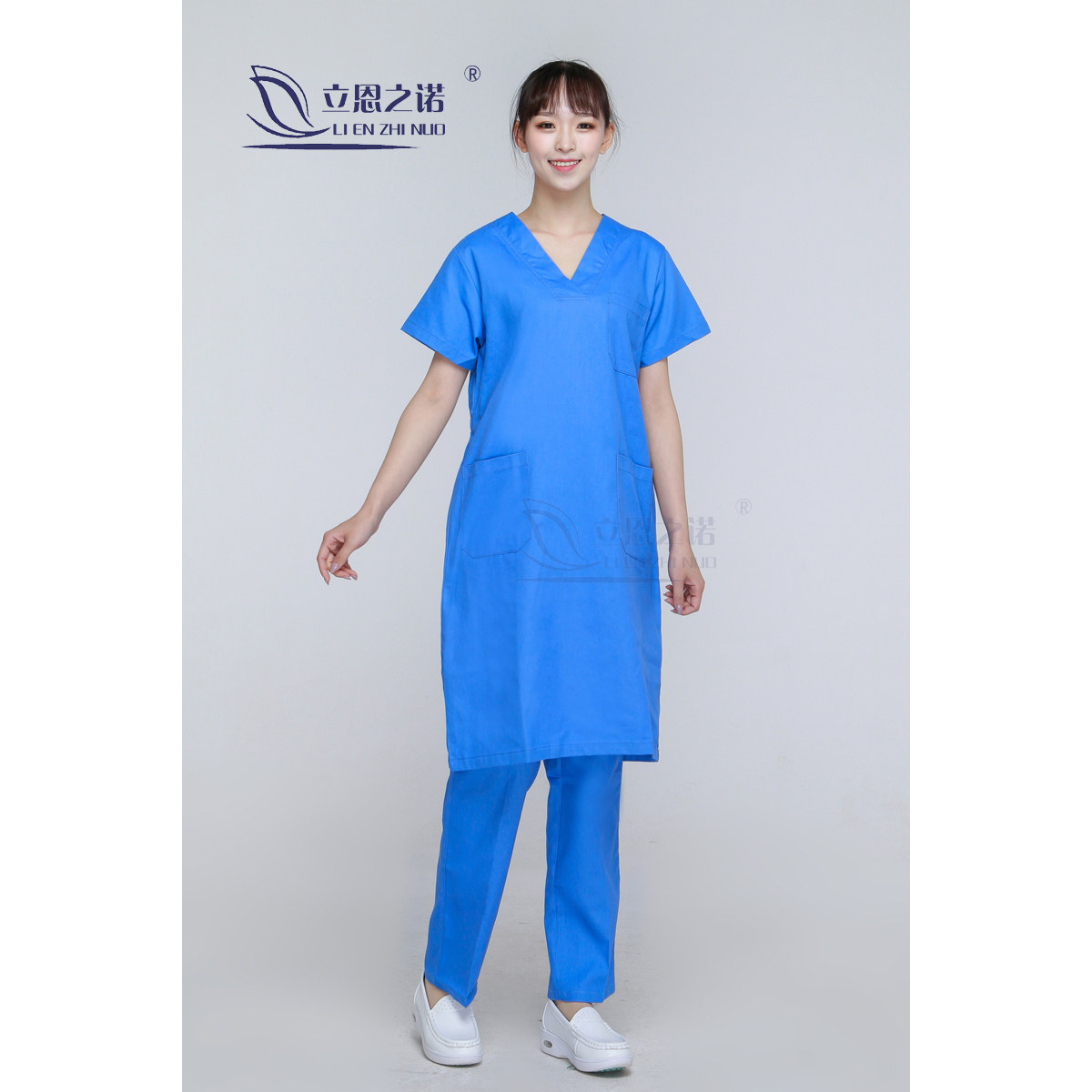 洗手衣刷手服手术室洗手裙孕妇病人裙全棉长袖短袖护士女款分体