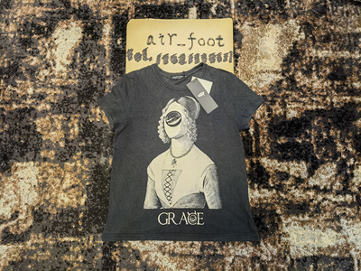 UNDERCOVER经典无脸女人圆领全棉汗衫街潮流做旧 t恤短袖夏GRACE