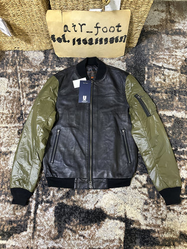 undercover 太空袖MA-1棒球服拼接夹克秋冬防风外套街头潮流皮衣