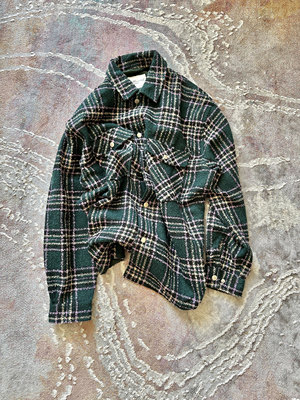 undercover小香风外套高级感格子夹克薄宽松休闲上衣日本街头潮流