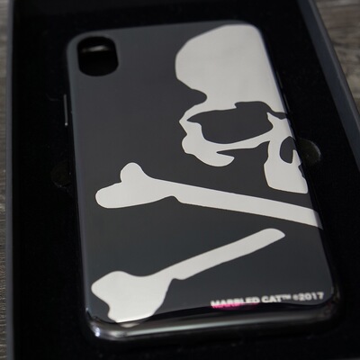 Mastermind World x MARBLED CAT手机壳iPhoneX/XS潮牌骷髅头软壳