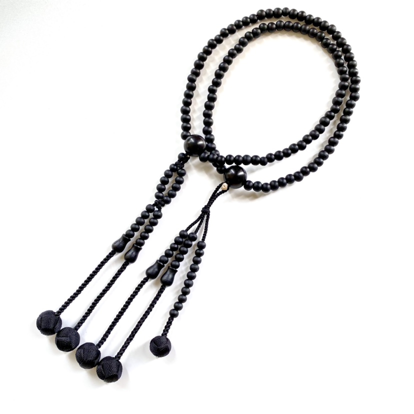 妙莲花日式数珠国际*创价*学会SGI beads 黑禾木染色小田卷包邮