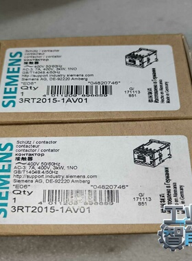 询价~3RT2015-1AV01接触器，带包装两个