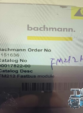 询价BACHMANNFM212，全新巴赫曼，带包装。