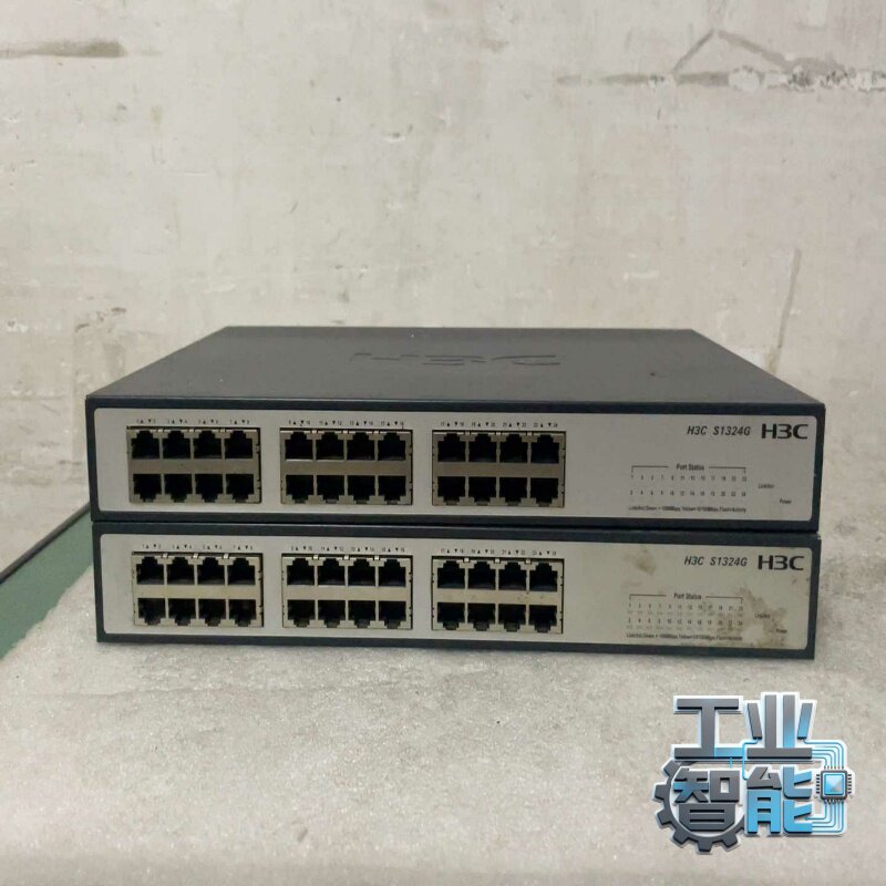 询价~H3C S1324G 24口全千兆交换机，机器8成新，功能正