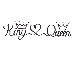 卡通King Queen爱心小王冠卧室玄关家居墙面装 A152 新FX 饰墙贴纸