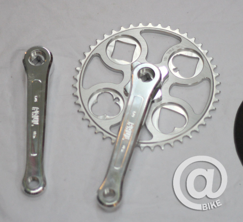 @BIKE FIXED GEAR 美国PAUL精工制造扑克牌单速 自行车牙盘 银48T