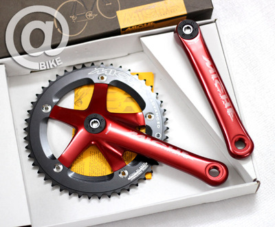 @BIKE FIXED GEAR MICHE 场地牙盘 46T 红