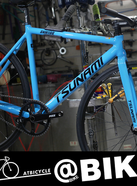 TSUNAMI速那米海啸 SNM100 海啸铝合金死飞整车场地自行车蓝色