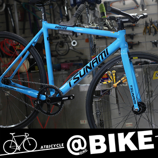 TSUNAMI速那米海啸 SNM100 海啸铝合金死飞整车场地自行车蓝色