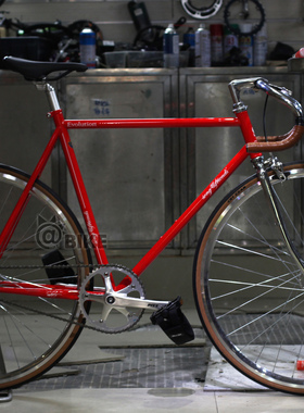 @BIKE SF song&friends红色复古钢架整车死飞固齿场地自行车