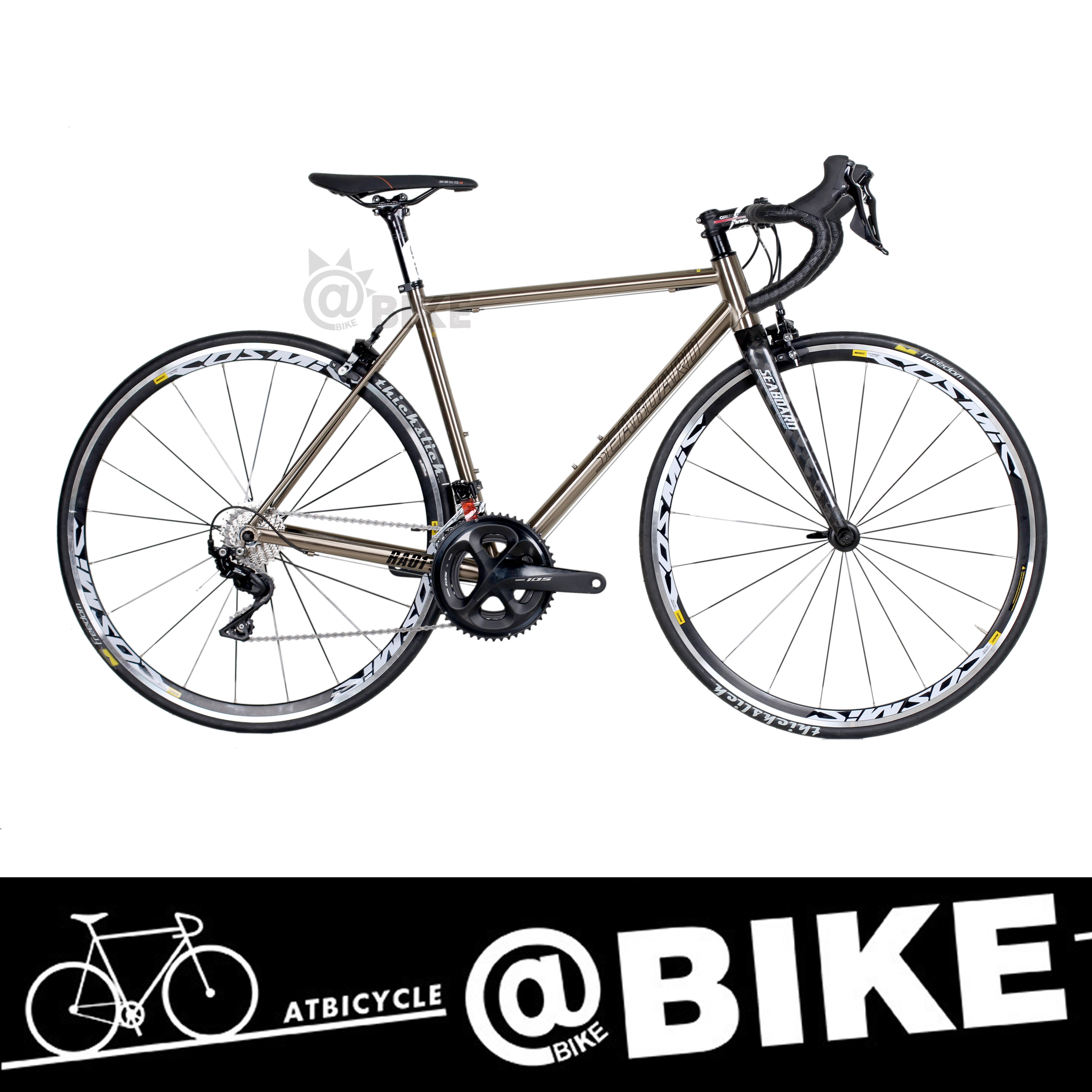 速那米海啸 tsunami 超轻钢架公路自行车整车钢架复古城市自行车