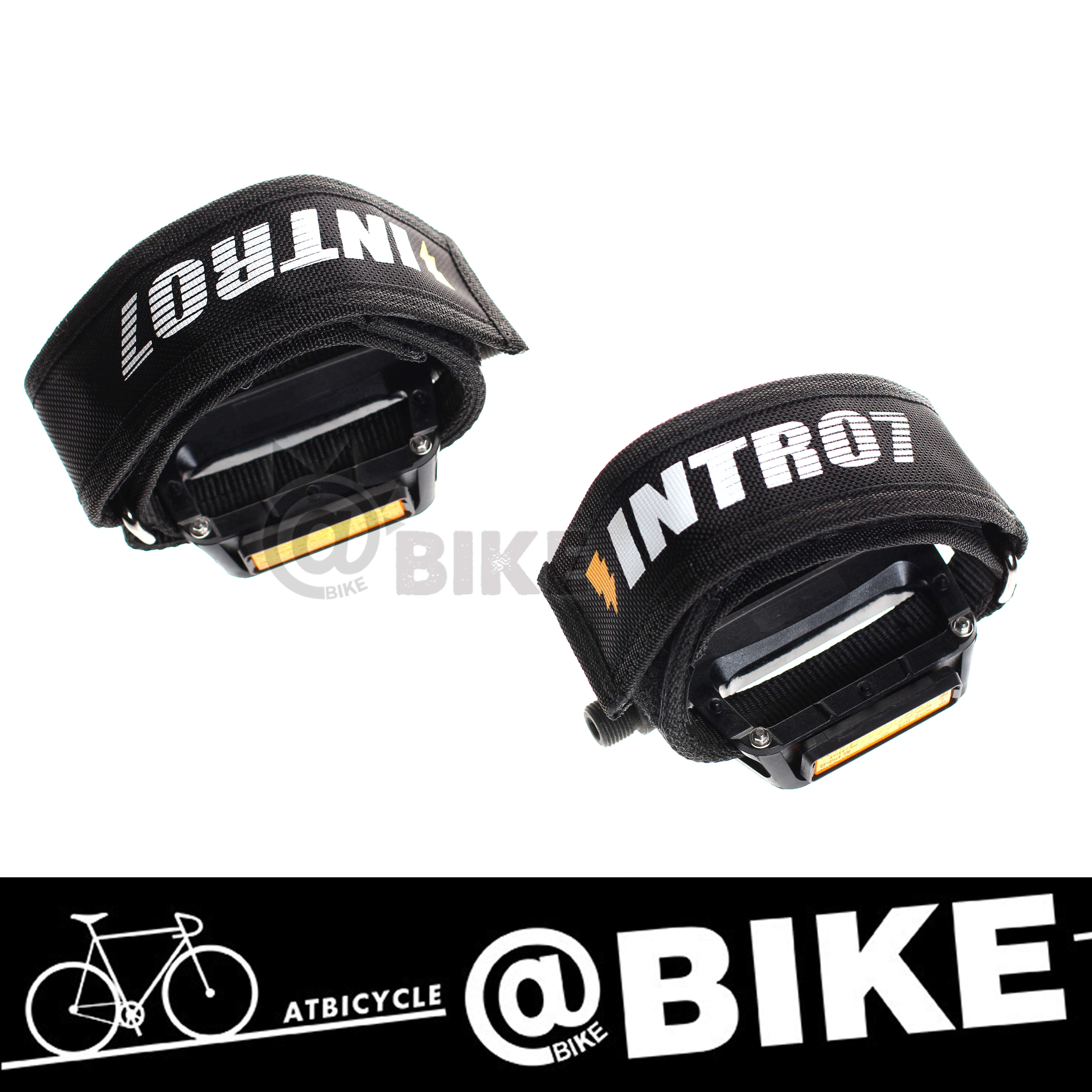 intro7束带脚踏 死飞竞速动作脚踏 自行车束带脚套 狗嘴脚套