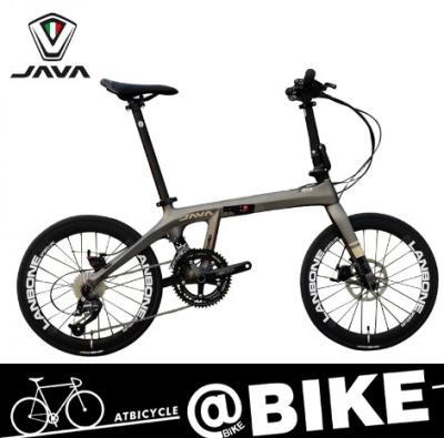 JAVA碳纤维折叠车18变速双碟刹