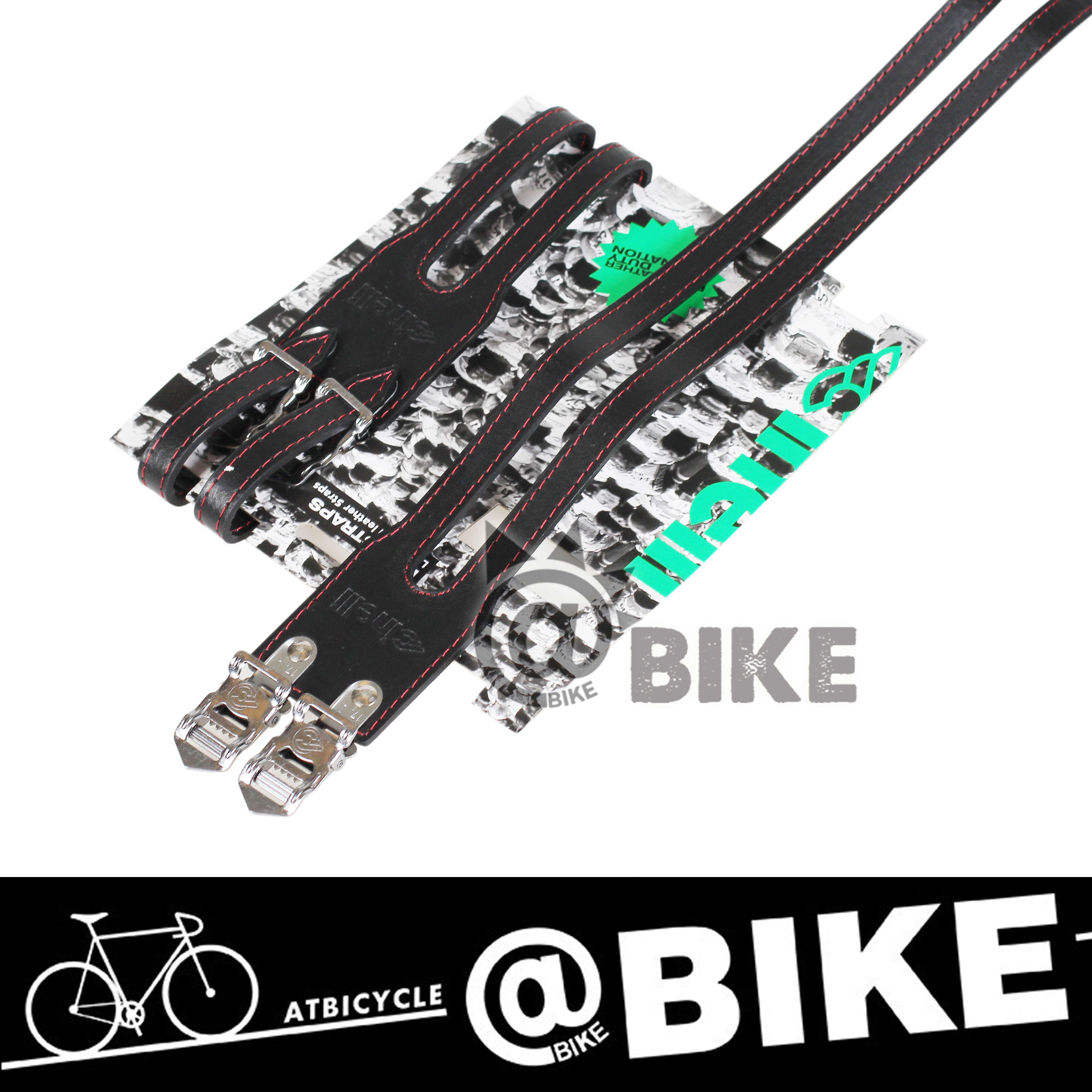 @BIKE CINELLI DUO STRAPS 死飞自行车狗嘴双孔束带脚套脚带皮绳