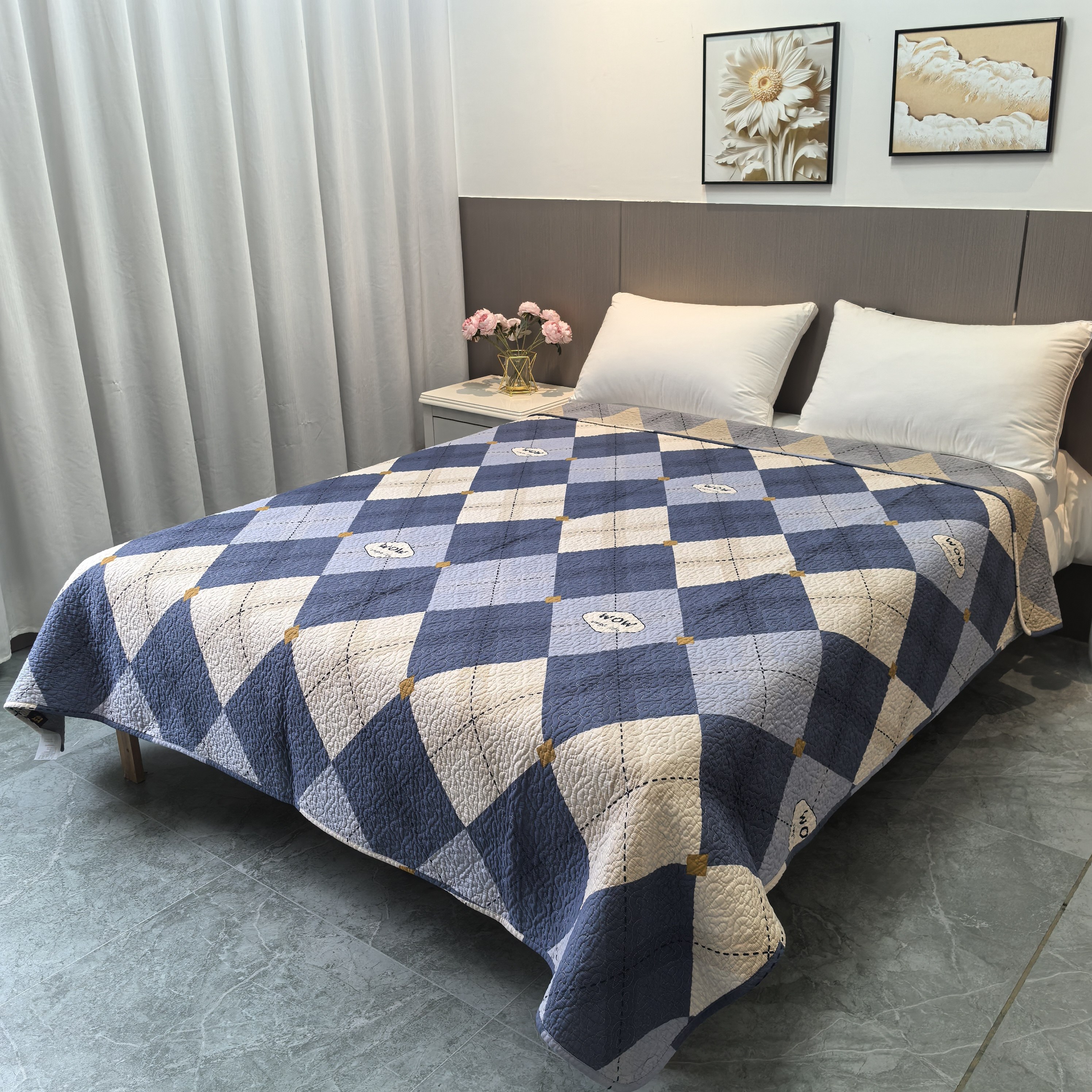 纯棉床盖单件套2025新款全棉夹棉四季通用榻榻米专用双面斜纹可用,床上用品,床盖,淘宝优惠券,粉丝福利购,淘宝优惠卷