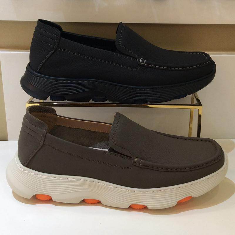 哈森百搭时尚轻质缓震男乐福皮鞋