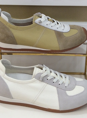 哈森HARSON正品2026新款春秋季轻平底圆头复古休闲女鞋HCS263902