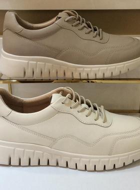 哈森HARSON正品2025新款春秋季轻便舒适日常休闲女皮鞋HCS256115