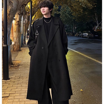 【意大利Nova潮牌】2025秋冬季新款过膝风衣外套中长款双排扣外套