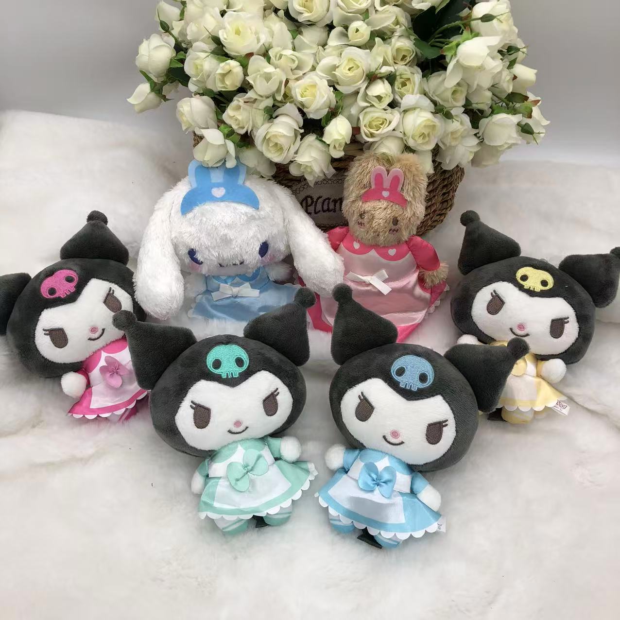 三丽鸥毛绒玩偶库洛米美乐蒂