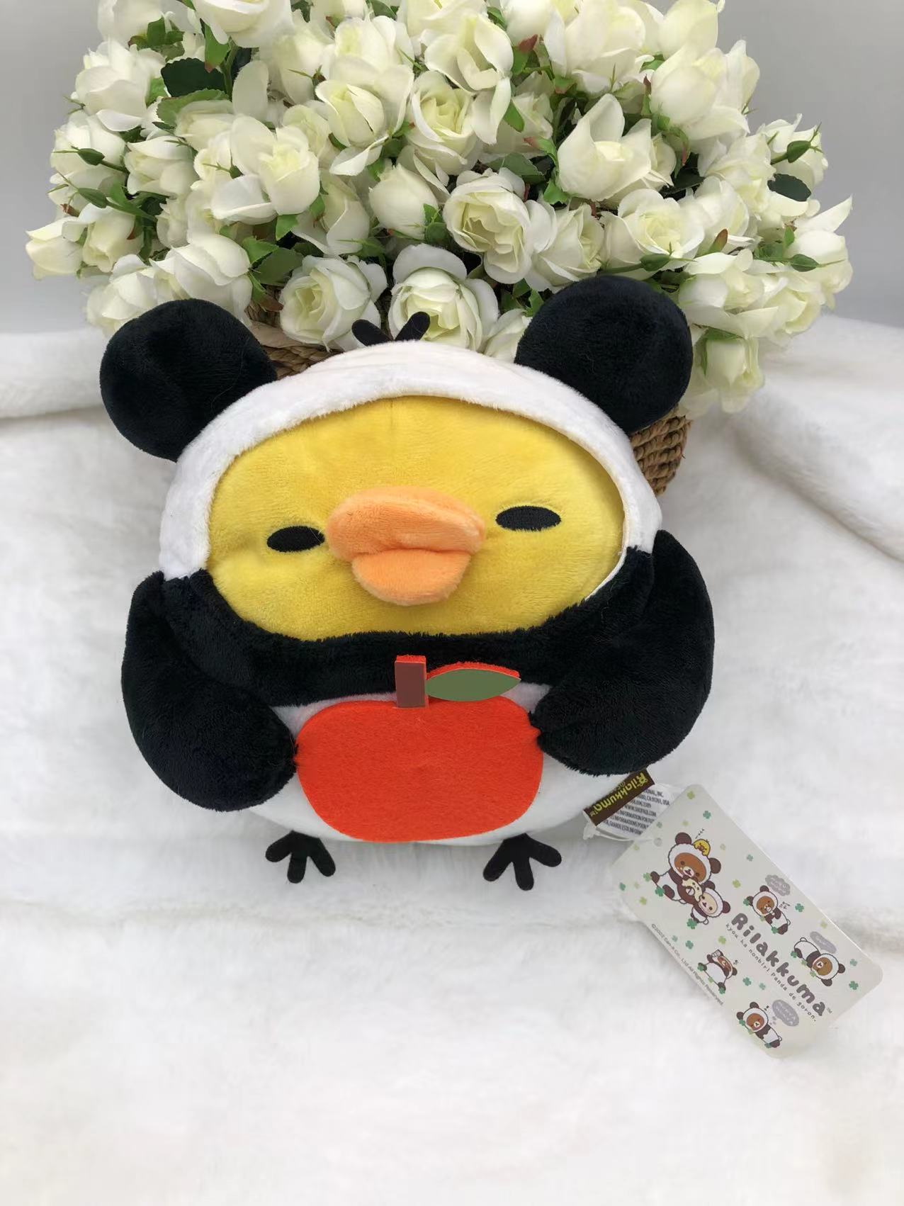 rilakkuma松弛熊鼻孔鸡玩偶