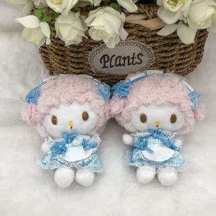 现货日单三丽鸥NIC 小羊女仆piano毕爱诺爱心扣玩偶毛绒挂件包邮