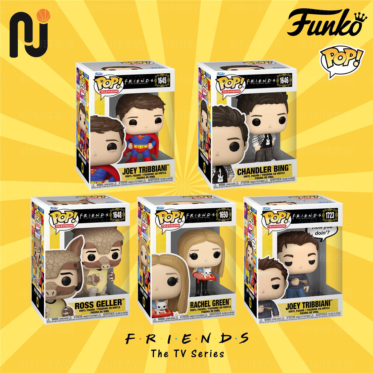 Funko Pop! 美剧 Friends/老友记 公仔手办 乔伊瑞秋罗斯钱德勒