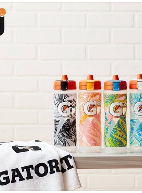 Gatorade/佳得乐 GX水壶 大理石纹理 挤压式便携篮球运动健身水杯