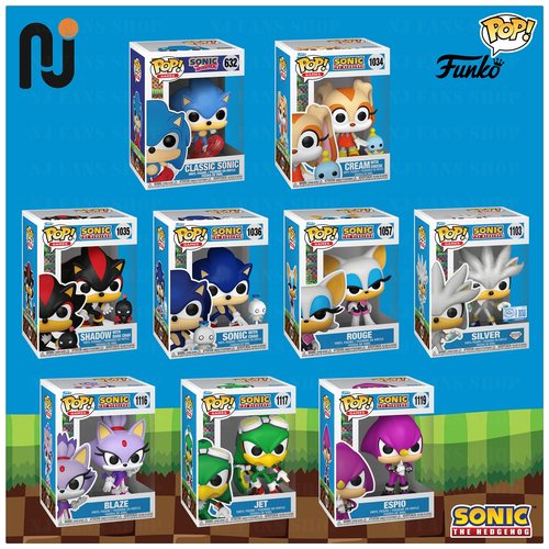 Funko Pop! Sonic the Hedgehog 索尼克 音速小子手办Q版公仔玩具