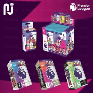 Topps Premier League 2025/26 英超球星卡 足球球星收藏卡 挂盒