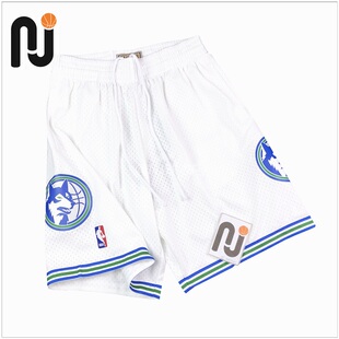 Mitchell&Ness MN 9596赛季森林狼队主场篮球短裤 球迷版 SW球裤