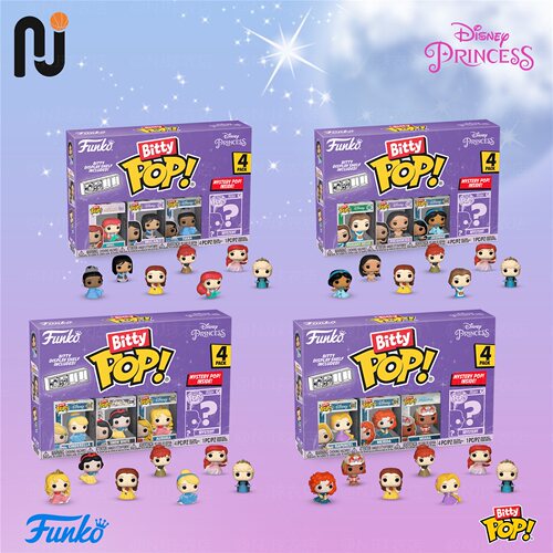 Funko Bitty Pop! 迪士尼 迪斯尼公主系列 迷你手办套装潮玩盲盒